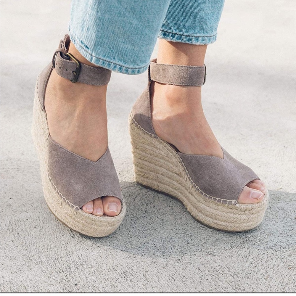 Soludos Women's Scale 4" Suede Espadrille Platform Wedge